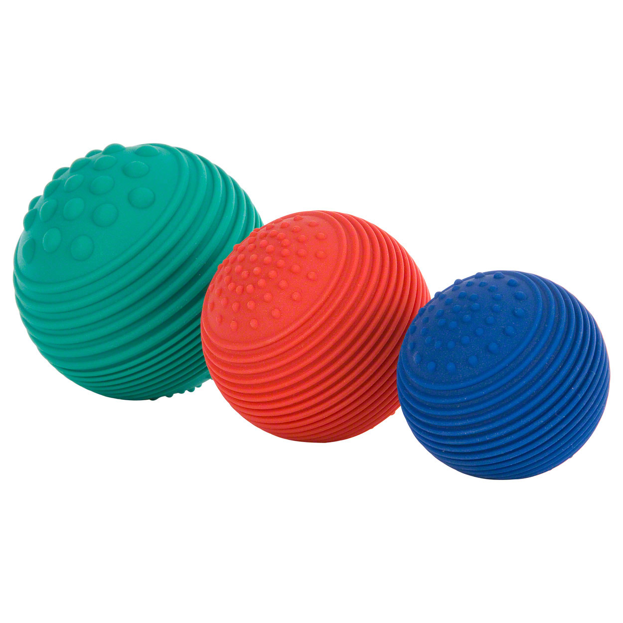 güne, roter und blauer Reflexball